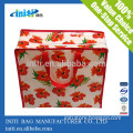 2015 wholesale non woven bag zipper bag with handle and logo print for promotion